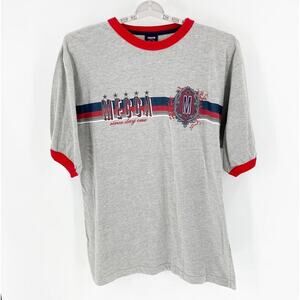 Mecca 90s, Streetwear, Vintage hop hop oversized red blue gray size XL